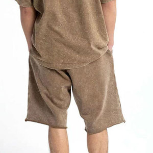 ออกแบบสินค้าของคุณเอง กางเกงขาสั้นยีนส์ฟอกสีขายดีสำหรับผู้ชาย ขายส่งเสื้อผ้าแฟชั่น กางเกงขาสั้นยีนส์ฟอกสีสำหรับผู้ชาย - Product Image 2