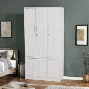 Armario de espacio colgante de primera calidad con estante Muebles de dormitorio de madera contrachapada de primera calidad para uso en el hogar, oficina, apartamento o Hotel - Product Image 1