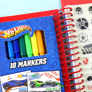 Vendita Calda Spirale Schizzo Libro <span class=keywords><strong>Auto</strong></span> Disegni Colorati Produttori di Libro Da Colorare Per I Bambini Con Adesivi - Product Image 6