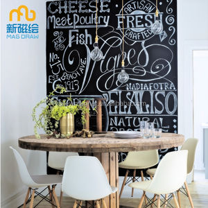 <span class=keywords><strong>Pizarra</strong></span> Magnética Negra Adhesiva para Pared, 0.6x20m, Flexible, para Decoración de Paredes, Venta al Por Mayor - Product Image 2