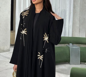 Abaya transpirable con bordado de lentejuelas elegante para mujer al por mayor 2026 - Product Image 2