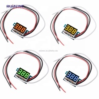 DC 0-10A Ammeter Arus Listrik Digital, Ammeter Amp Tester Meter 0.36 Inci