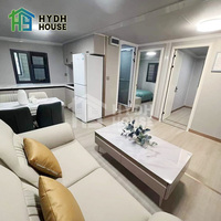 Maison mobile de 20 pieds avec énergie solaire, 2 chambres, maison conteneur pliable et extensible, villa préfabriquée de luxe