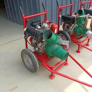 Bomba de Riego Agrícola de Alta Presión con Motor Diésel, Bomba de Agua para Irrigación de Campos, Bomba de Riego por Aspersión Manual - Product Image 1