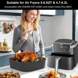 <span class=keywords><strong>Friggitrice</strong></span> <span class=keywords><strong>quadrata</strong></span> in Silicone da 8.5 pollici <span class=keywords><strong>per</strong></span> <span class=keywords><strong>friggitrice</strong></span> <span class=keywords><strong>ad</strong></span> <span class=keywords><strong>aria</strong></span> compressa da 5 6.5 - Product Image 3