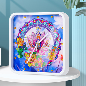 Kit arte <span class=keywords><strong>per</strong></span> adulti farfalla porta fiori dipinti a muro con orologio incorporato - Product Image 2