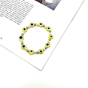 Bracelet Perle Œil Bleu, Design Œil Maléfique, Élastique, Style Ethnique Tendance, Bijou Coloré, Cadeau Unisexe, Perle d'Imitation, Origine Yiwu - Product Image 3
