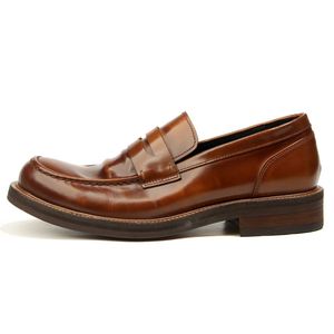 Mocasines para Hombre 2026, Estilo Británico, Versátiles, Casuales, Punta Redonda, Tacón Plano, Sin Cordones - Product Image 3