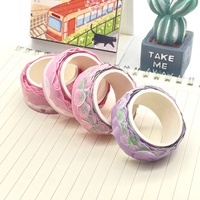 Ruban adhésif washi imprimé personnalisé, motif vintage, forme spéciale, pour scrapbooking, en vrac
