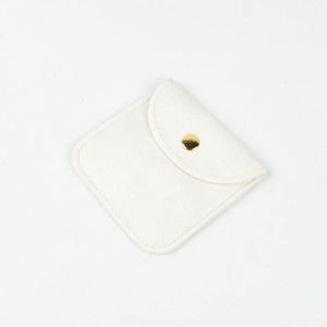 Bolsa para Joyas de 3 x 3 Pulgadas, Bolsitas de Terciopelo Suave con Botón a Presión, Almacenamiento Portátil para Anillos, Collares, Pulseras, Pendientes y Relojes - Product Image 3