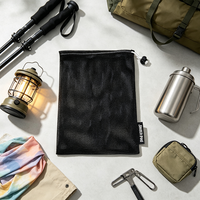 Sac de rangement à cordon personnalisé en tissu maille polyester durable pour outils d'extérieur, vente en gros