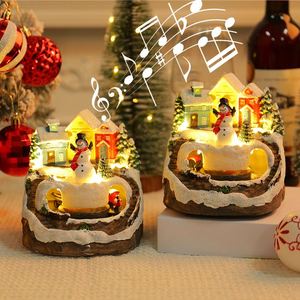 Nueva Caja Musical de Juguete con Diseño de Casa de Muñecos de Nieve Navideños, Regalo para Niños - Product Image 1