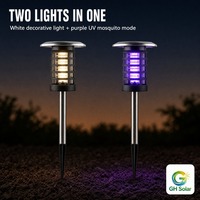 Fabricant en gros direct, haute qualité, panneau solaire étanche IP65 de 16 cm, piège à moustiques solaire pour jardin