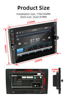 Autoradio Android BQCC 8/9 pouces avec écran IPS, WiFi, GPS, navigation, Mirror Link, CarPlay, DSP, RDS, FM, AM, USB, chargeur de téléphone, autoradio 2DIN