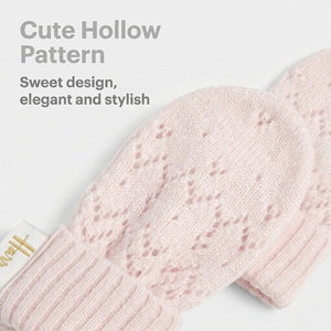 <span class=keywords><strong>Manoplas</strong></span> para Bebé, Adorable Diseño de Punto Calado, Suaves y Cálidas, <span class=keywords><strong>Antiarañazos</strong></span>, Diseño con Logotipo Personalizado - Product Image 4