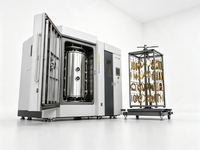 Ligne de production de revêtement PVD par pompage sous vide AsiaLink PLC pour acier inoxydable, céramique, plastique, revêtement décoratif