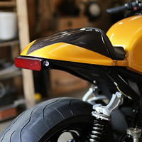Cache arrière de carénage de moto en acier inoxydable, pièce de rechange pour le marché secondaire, usinée CNC et par électroérosion à fil