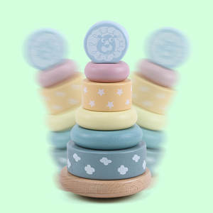 Coloré haute qualité nouveau Design jeu intelligent Offre Spéciale unisexe jouets en gros Montessori début éducatif <span class=keywords><strong>tour</strong></span> d'empilage pour les enfants - Product Image 2