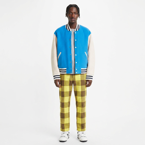 Blousons universitaires en toile grande taille pour hommes, style streetwear, design universitaire, col montant, vierges, personnalisables avec logo, vente en gros - Product Image 1