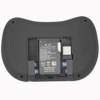RCU Keyboard nirkabel mini 2.4GHz i8, papan ketik nirkabel mini bantalan sentuh i8 air fly mouse mini untuk android tv