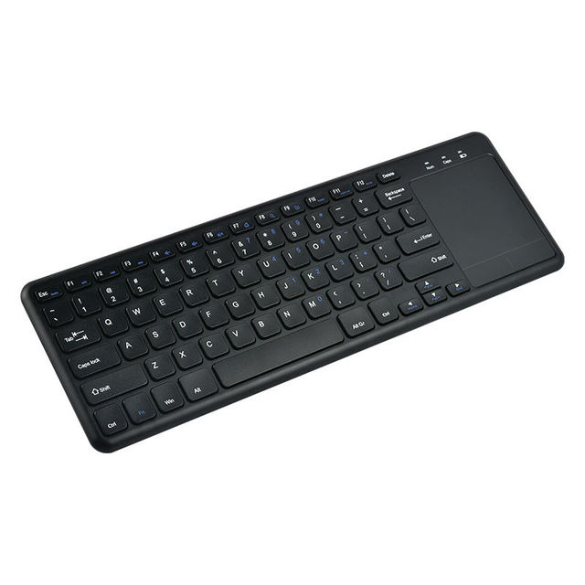 New 2.4G Wireless Keyboard with Touchpad Ambidextrous Volume Adjustment Ultrathin Design 78 Keys for Laptop/Tablet
