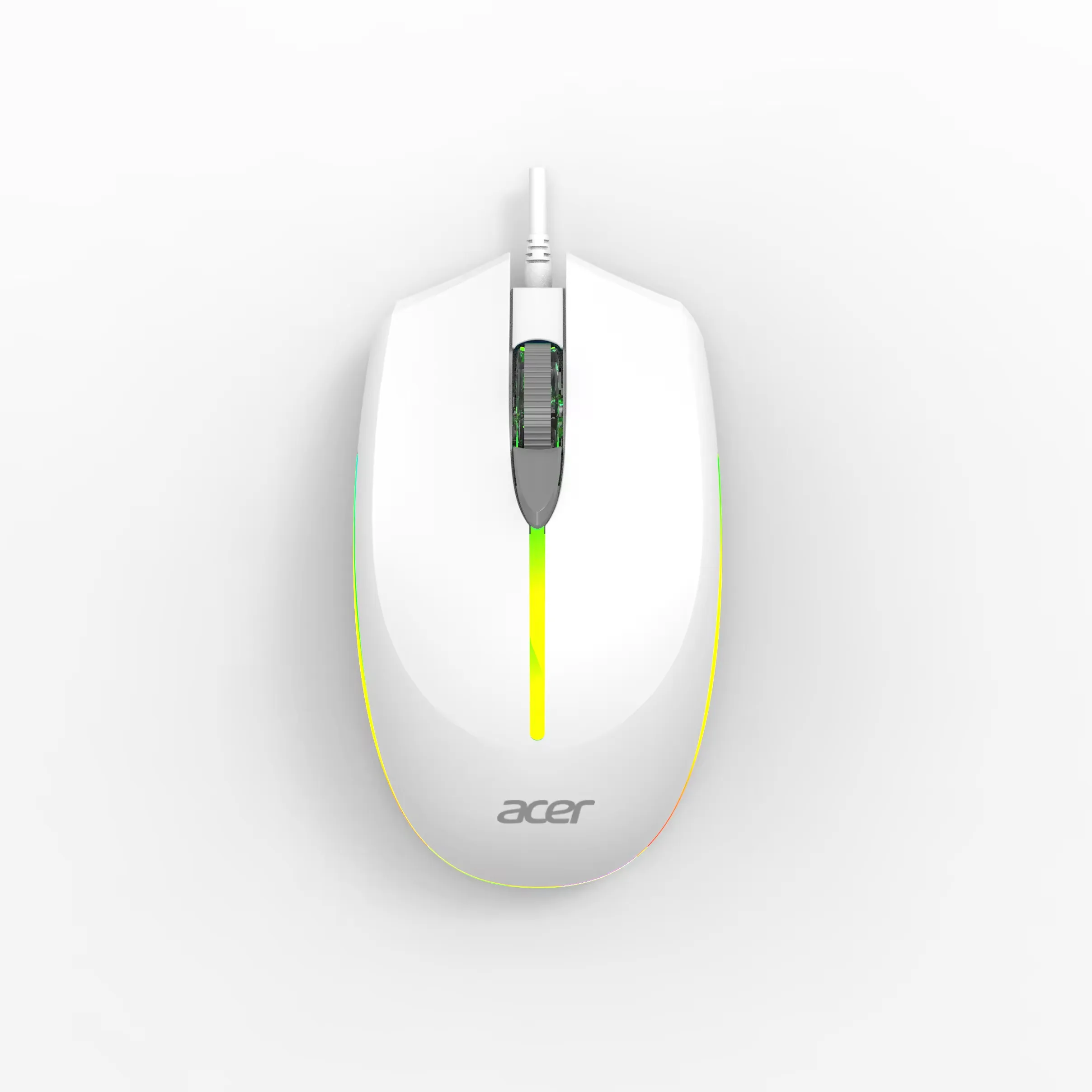 Acer Mouse con cable óptico Rainbow Lights para OEM