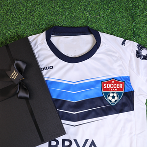 批发高品质男士定制俱乐部足球球衣短袖 100% 涤纶热转印透气 - Product Image 1