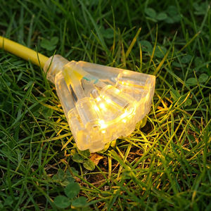 12 英尺 12 号重型室内/室外延长线防水 3 灯头 SJTW 15A 1875W 3 插脚黄色柔性电源线 - Product Image 5