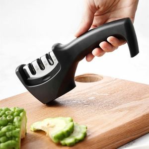 Aiguiseur de couteaux Aiguiseur de couteaux à 3 étapes Aide à réparer, restaurer, polir les lames Restaurer les lames ternes - Product Image 5