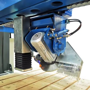 Hualong máy móc ý CNC 4 + 1 trục đá cẩm thạch Saw Granite máy cắt CNC Granite cầu Saw đá slab Máy cắt - Product Image 3