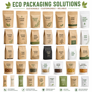Free Samples Resealable Stand Up Pouch Print Lock Zip Zipper Bag Logo Ziplock Laminated Custom Packaging Bags For Packaging
