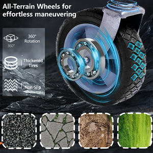 Chariot <span class=keywords><strong>de</strong></span> plage pliable multifonctionnel pour jardin extérieur, chariot <span class=keywords><strong>de</strong></span> camping pliable adapté à la <span class=keywords><strong>pêche</strong></span>, aux fournitures et équipements <span class=keywords><strong>de</strong></span> jardinage - Product Image 3