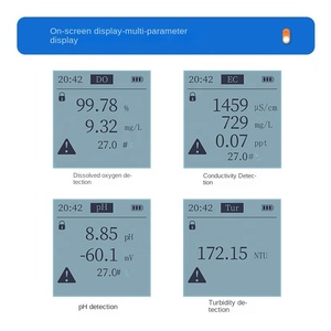 Lohand China High Accuracy Portable Multi-parameter <strong>Dissolved</strong> <strong>Oxygen</strong> Detector PH Conductivity Sensor TDS <strong>Salinity</strong> Test - Product Image 2