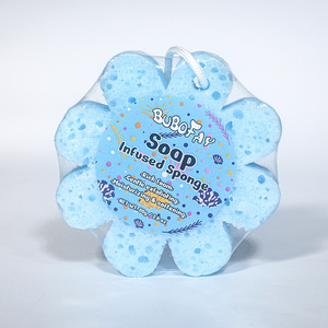 Esponja de Baño 2 en 1 con Jabón Incorporado, Esponja de Baño en Forma de Flor, Hidratante, Exfoliante Suave y Espuma Abundante, Exfoliante Corporal - Product Image 5