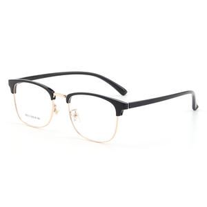 Nuevas Monturas de Gafas de Estilo Ejecutivo con Media Montura 98212 para Hombre, Lentes de Resina, Diseño Ultraligero de Aleación - Product Image 2
