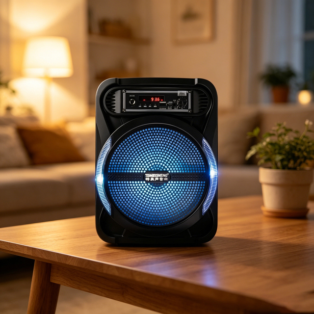 6823F Altavoz De Karaoke Big Speakers Outdoor Dj Party 6.5 Inch Karaoke Speaker with Mic and Bluetooh for Home/party/outdoor