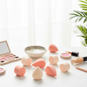 Lot de 8 éponges de maquillage Goutte d'eau Coupe transversale Puff Design - Product Image 3