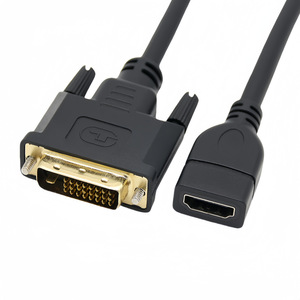Câble adaptateur DVI 24+1 mâle vers HDMI femelle pour moniteurs d'ordinateur et cartes graphiques. - Product Image 4