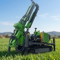 Foreuse hydraulique portable pour carottage 300m 500m 800m 1000m, machine de forage diamantée montée sur chenilles, diesel