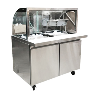 Refrigerador Buffet de Acero Inoxidable para Ensaladas en Oferta / Mostrador de Ensaladas / Barra de Ensaladas de Acero Inoxidable - Product Image 1