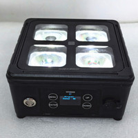 Projecteur LED sans fil YINUO 4x20W RGBWAUV IP65, batterie rechargeable, WiFi DMX512, éclairage de scène pour mariage, fête, événement