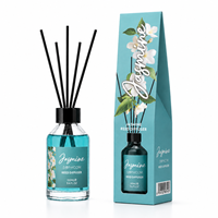 Lot de diffuseurs à bâtonnets de 100 ml avec bâtonnets en rotin, huile parfumée personnalisée pour la décoration intérieure et les programmes de vente au détail pour les acheteurs