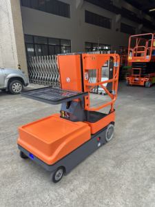 Chariot élévateur électrique 300 kg, nacelle élévatrice à ciseaux autopropulsée <span class=keywords><strong>de</strong></span> 3 à 4 m avec batterie au lithium, plateforme <span class=keywords><strong>de</strong></span> travail - Product Image 3