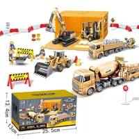 Simülasyon mini die cast metal kamyon ve alaşım metal araba modeli seti çocuk oyuncakları