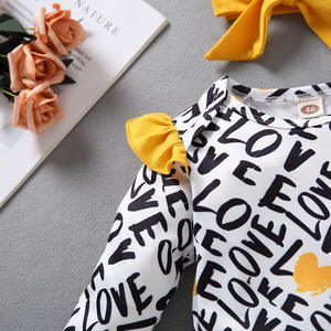 Ropa de Invierno para Niños, Conjuntos de Pantalones de Algodón para Bebés Niñas con Leggings Largos de China - Product Image 3