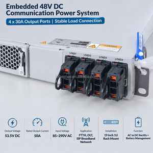 แหล่งจ่ายไฟแบบฝังตัวพร้อมระบบสื่อสารในตัว รุ่นใหม่ 48V 50A 100A ขนาด 1U ระบบแปลงไฟ AC เป็น DC สำหรับ OLT MA5680T - Product Image 3