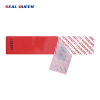 SEAL QUEEN taille personnalisée imprimée étiquettes de garantie vides impression d'autocollant d'étiquette inviolable à faible résidu pour l'emballage de la boîte de livraison