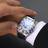 Montre mécanique de luxe pour homme GUCAMEL G065, entièrement automatique, tourbillon, réserve de marche, cadran en cristal saphir, bracelet en acier inoxydable