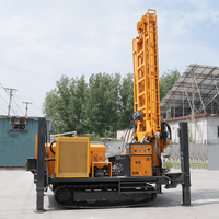 Pompe de forage portable sur chenilles à moteur diesel, robuste tout-terrain, pour puits d'eau, profondeur max. 800m, qualité supérieure, prix usine