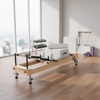 2026 Reformer Pilates de qualité supérieure à hauteur réglable, idéal pour le renforcement du tronc et les exercices de flexibilité, gain de place